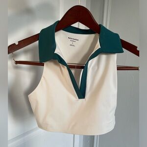 REFORMATION- collared court top